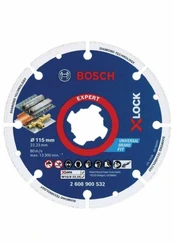 Bosch X-LOCK deimantas metalui 115mm kaina