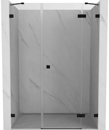 Dušo durys Mexen Lunar, dešininės, 135 cm, transparent/juodas