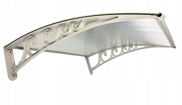 Stogelis virš durų Metal-gum, 150x80 cm, pilkas