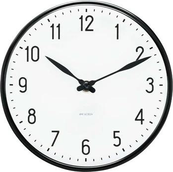 Arne Jacobsen Clocks Arne Jacobsen - Station Wall Clock - Ø29 cm - Black