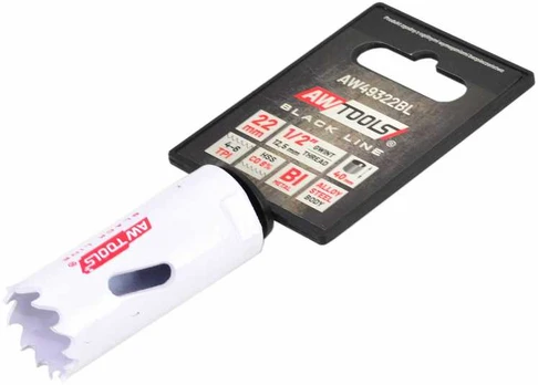 AW-Tools AWTOOLS Bimetalinė gręžimo karūna HSS-Co 8% 16mm Juodas LINE