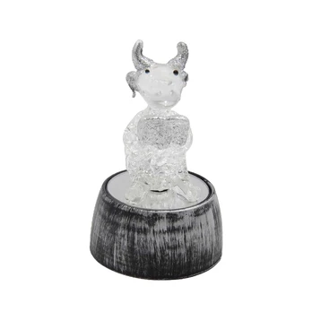 Stiklinė statulėlė "Jautis", 7,5 cm