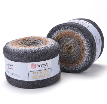 Mezgimo siūlai YarnArt Flowers Alpaca 250g , 940 m.