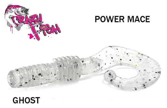 Guminukas Crazy fish Power Mace GHOST 4 cm Kalmaro