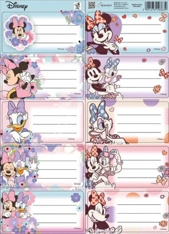Minnie Mouse lipdukai sąsiuviniams
