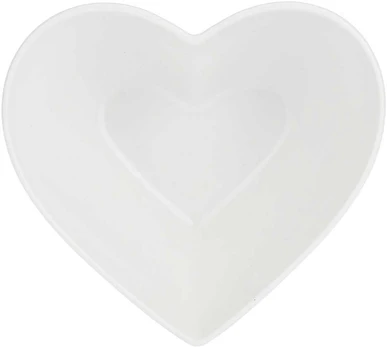 La Porcellana Bianca Miska Cupido serce - Baltas, 13 cm