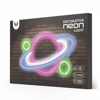 TelForceone Neoninis PLEXI LED PLANET daugiaspalvis FPNE05X Forever Light