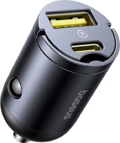 Baseus Tiny Star Mini Car Charger (U+C) 30W Cosmic Juodas kaina