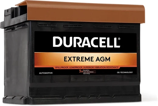 Akumuliatorius AGM Duracell Extreme 60Ah A 12V Start Stop