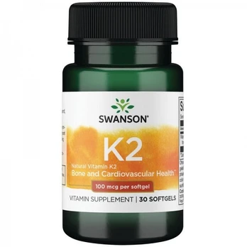 SWANSON Vitaminas K2, 30 kapsulių