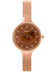 Laikrodis PACIFIC 6009 (zy596d) – rožinis auksas kaina