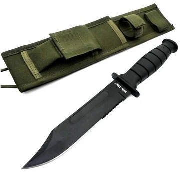 Mil-Tec Od ′army′ Combat Knife With Sheath Peilis su įmaute