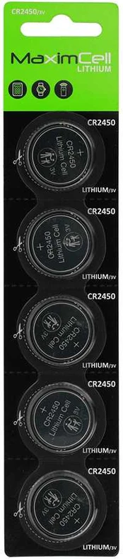 MaximCell Lithium batteries CR2450 - 5pcs