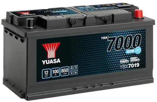 YUASA YBX7019 EFB 100Ah 850A (EN) akumuliatorius