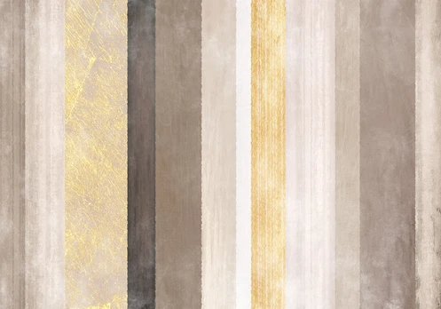 Fototapetas Artgeist Striped Pattern - Abstract Background In Various Stripes With Gold Pattern, 400 cm x 280 cm