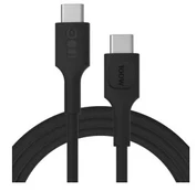 USB-C cable 0.3m 100W Greencell PowerStream Fast Charging PD Panther Black
