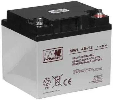 Mw Power AKUMULIATORIUS 12 V / 45 AH-MWL