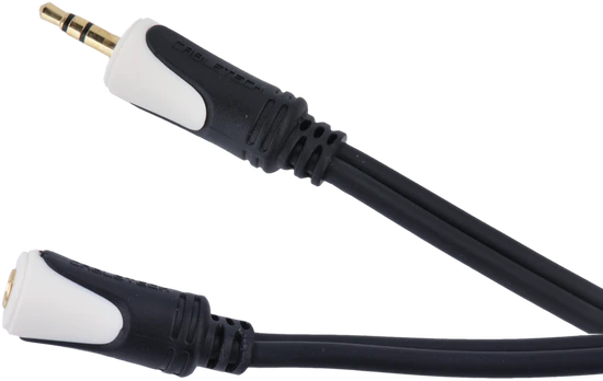 Kabelis 3.5 wtyk stereo - 3.5 gniazdo stereo 1.8m Cabletech Basic Edition