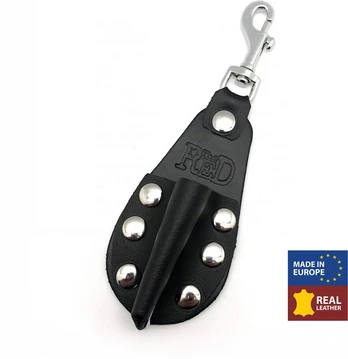 Red Leather Aroma Bottle Holder Small Black 10ml Accessory
