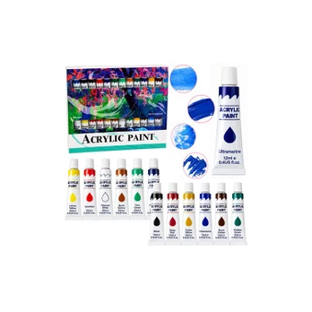 Lean Artistic Acrylic Paint Set 24 Colors 12 ml