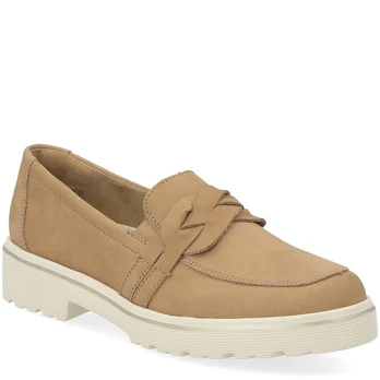 Loaferiai moterims, Smėlio, LOAFERS