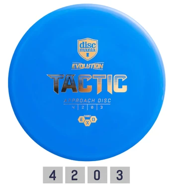 DISCMANIA HARD EXO TACTIC Evolution Blue Diskgolfo diskas