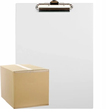 Segtuvas su spaustuku, A4 formato, baltas, 10 vnt.