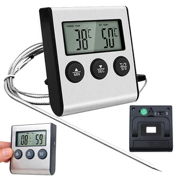 Verk Group Thermometer with thermoprobe for cooking smokehouse meat