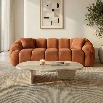 Trivietė sofa Octavio, plytų raudonos spalvos