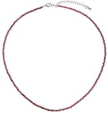 Evolution Group Bead necklace with real garnets 42012.3 garnet