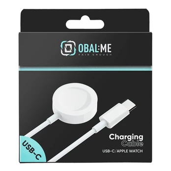 OBAL:ME Charging Cable for Apple Watch USB-C Baltas