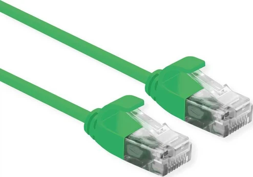 Roline Patchcord ROLINE duomenų centras UTP kat. 6A (EA klasė), LSOH, plonas, žalias, 5 m