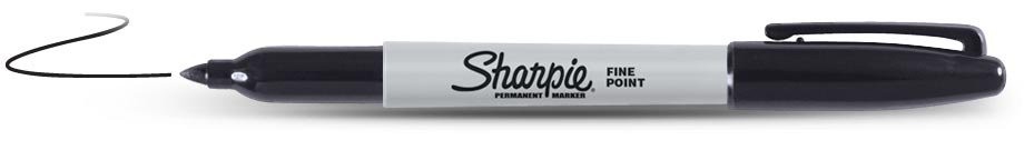 Markeris „Sharpie" FINE juod. sp.