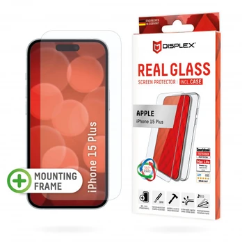 Apple iPhone 15 Pro Real 2D Glass + Case By Displex Transparent