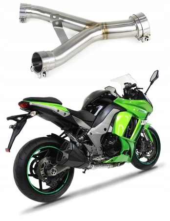 Z1000 Sx 2014 - 2016 racing down pipe mid pipe dominator