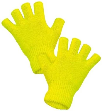 Widmann Neon gule fingerløse handsker