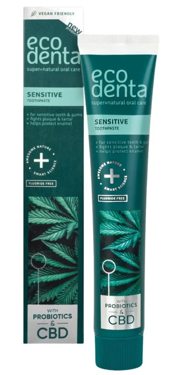 ECODENTA dantų pasta su CBD ir probiotikais (100 ml)