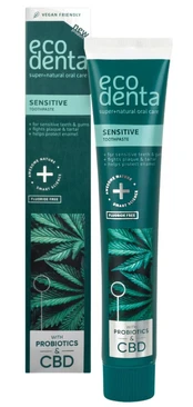 ECODENTA dantų pasta su CBD ir probiotikais (100 ml) kaina