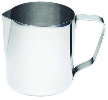 Puodelis pienui Kitchen Craft, 600 ml, sidabro, nerūdijantysis plienas