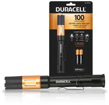 Duracell 100 Lumen pencil prožektorius with four light modes