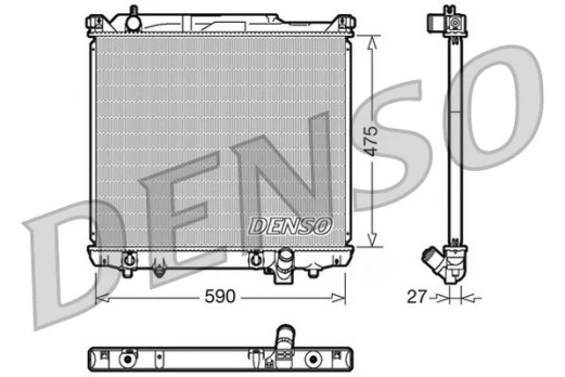 Radiatorius, variklio aušinimas DENSO DRM47020