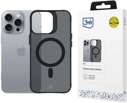 Dėklas Apple iPhone 16 Pro Max - 3mk Smoke MagCase