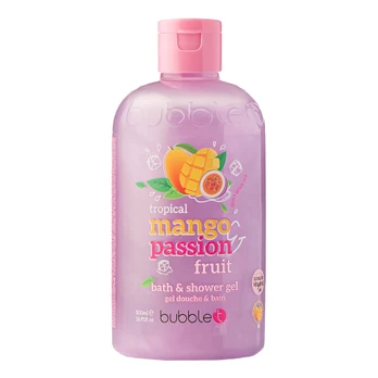 BUBBLE T TROPICAL MANGO & PASSION FRUIT vonios ir dušo želė, 500 ml