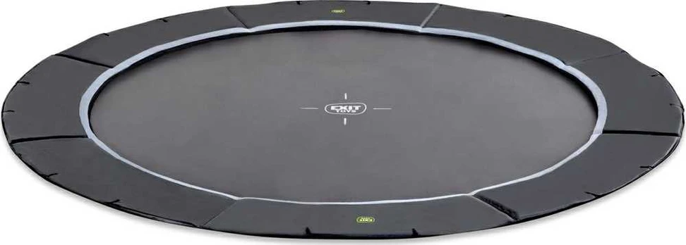 EXIT Dynamic ground level sports trampoline ø366cm - juodas