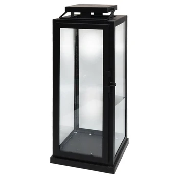 Artflow Laterna Tower 15x15x37cm, melna