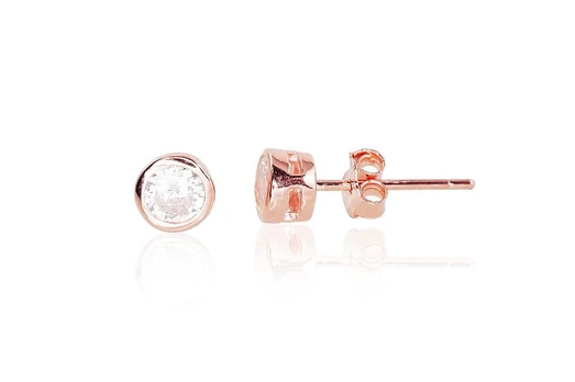 Sidabriniai auskarai –pusetai - 5 mm. - 0.9 g.