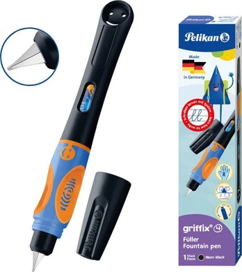 Pelikan Pelican Griffix Neon Juodas plunksna