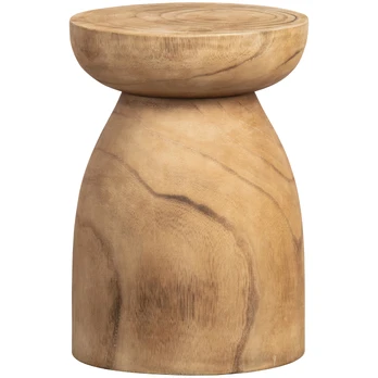 Taburetė Bink, Ø28 cm, 40 cm, medis, natūrali