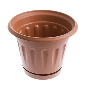 Vazonas Uniplastex Primavera UDP26, plastikinis, Ø 26 cm, rudas