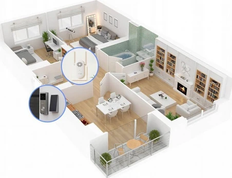 Battery-powered video doorbell Ezviz EP3X (3MP+2MP)